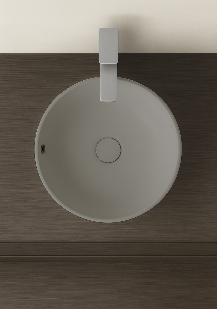 Lavatório de Pousar Bowl - Cement Grey Matte - KCER