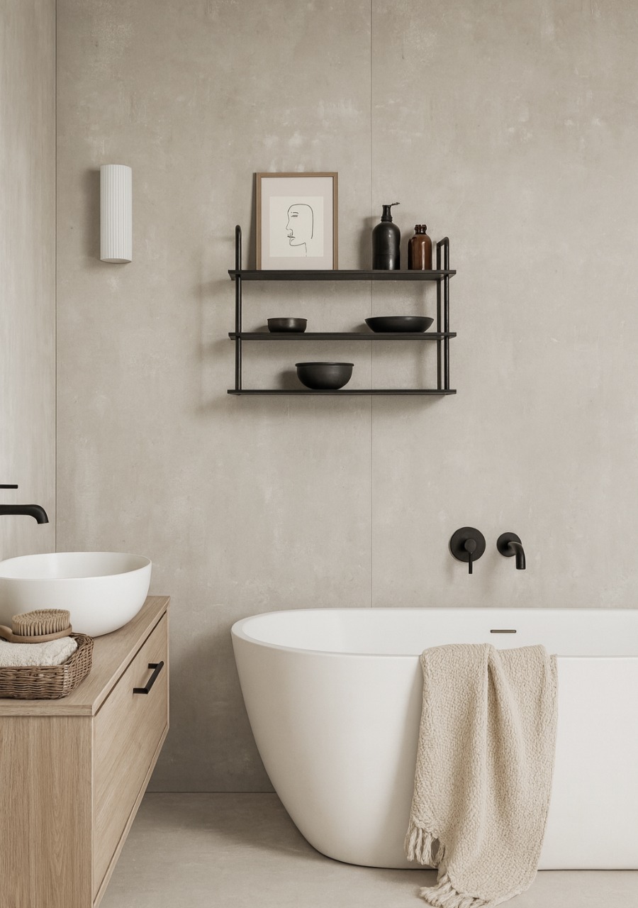 SPC WALL Panel - Taupe Mate